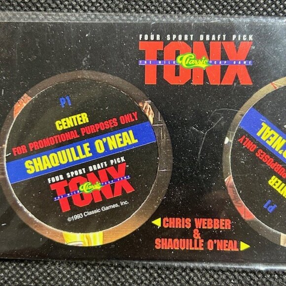 1993 Classic Tonx Chris Webber/Shaquille O'Neal National Promo - Picture 2 of 4
